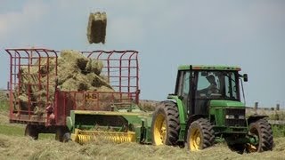 Rolling Oaks Farm  Hay Baling on June 19 2013 [upl. by Tennes179]