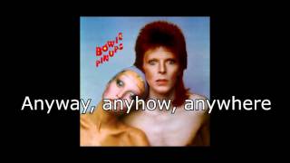 Anyway Anyhow Anywhere  David Bowie  Lyrics [upl. by Elvera709]