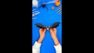 Chauvessouris en papier DIY pour Halloween 🦇 artisanat [upl. by Driscoll]