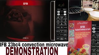 Perfect demonstration of IFB 23bc4 CONVECTION MICROWAVE with many tips in HindiIFB microwave [upl. by Harold759]