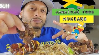 Jamaican 🇯🇲 Food Mukbang  Oxtails  Rice amp Peas  jamaicanfood oxtails mukbang [upl. by Yojal766]