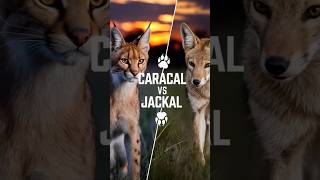 Caracal vs Jackal Who Wins in the Wildshortsfeed shorts short caracal jackpot catbattle fact [upl. by Greggs895]