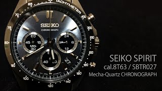 SEIKO SELECTION SBTR027  cal8T63 MechaQuartz Chronograph [upl. by Ettezzus]