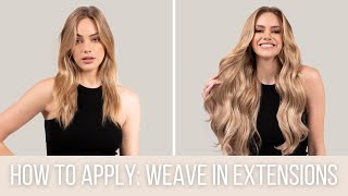 How to Apply Weave Hair Extensions WITHOUT Glue or Adhesive [upl. by Adiene]