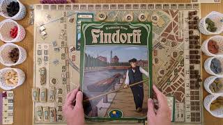 How to play Findorff board game review Power Grid lite killer review Rio Grande Friese AmassGames 4k [upl. by Ydisahc240]