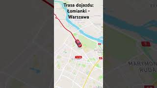 Trasa dojazdu Łomianki  Warszawa [upl. by Otilesoj]