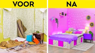 EXTREME KAMER MAKEOVER  Coole huisdecoratiehacks [upl. by Sall279]