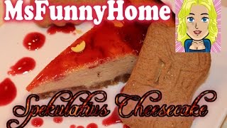 Käsekuchen Spekulatius cheesecake Rezept Lecker und schnell  einfach [upl. by Natek335]