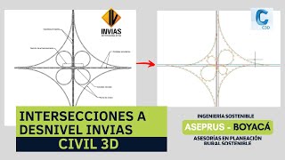 INTERSECCIONES A DESNIVEL DISEÑO EN PLANTA  INVIAS  JORGE VILLAMIL [upl. by Sachs425]