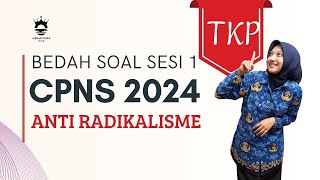 SOAL FR CPNS ANTI RADIKALISME SESI 1 TKP II 2024 [upl. by Ateerys]