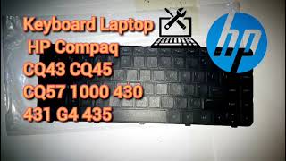 Keyboard Laptop HP Compaq CQ43 CQ45 CQ57 1000 430 431 G4 435 [upl. by Courtenay]