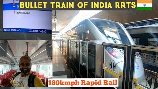 Indias first Rapid Train Journey  Delhi to Meerut RRTS Business and Economy class [upl. by Aiuhsoj]