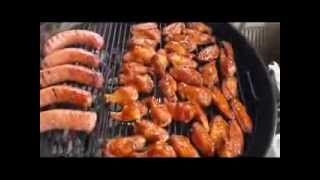 Super Easy BBQ  Smoked Wings on the Weber [upl. by Drucilla]