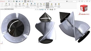 Vertical windmill design in SolidWorks  Solidworks Tutorial [upl. by Jarid]