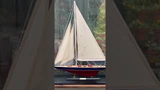 50cm long wooden model Endeavour J Class Sailing Yacht [upl. by Horsey]