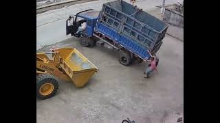 Girl jumps onto Moving Truck To pull Hand break [upl. by Adnal]