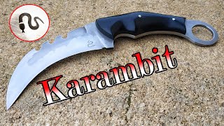 🔪Fabrication dun couteau karambit double tranchant  Making a double edged karambit knife [upl. by Allenrad]