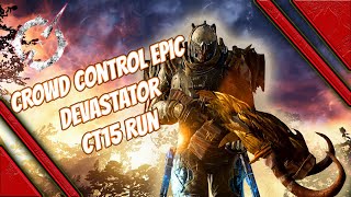 Outriders devastator coop CT15 run  Crowd control support anomaly  multiplayer group epic armor [upl. by Lotz]