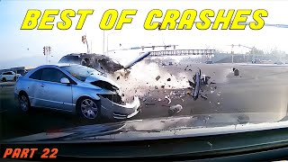 INSANE CAR CRASHES COMPILATION  BEST OF USA amp Canada Accidents  part 22 [upl. by Donatelli]