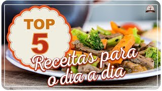 TOP 05  RECEITAS PARA O DIA A DIA  Mamãe Vida Saudável 36 [upl. by Anirbus859]