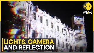 Magical light show illuminates St Petersburgs Gatchina palace  Latest News  WION [upl. by Collier]