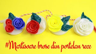 Martisoare brose din portelan rece Reteta portelan rece Martisoare handmade Cold porcelain [upl. by Elaina288]