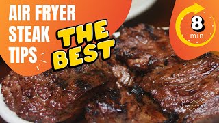 How To Make Marinated Steak Tips In Air Fryer Super Easy and Tender Bites [upl. by Bornie]