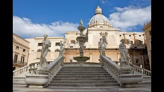 Places to see in  Palermo  Italy  Fontana della Vergogna  Fontana Pretoria [upl. by Danella]