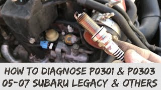 Changing spark plugs on a 2005 Subaru Legacy GT “Turbo” [upl. by Ecirtac]