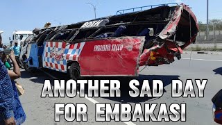 TRAGICaccident along mombasa road involving embassava claims livesembakasikenya [upl. by Erbes]