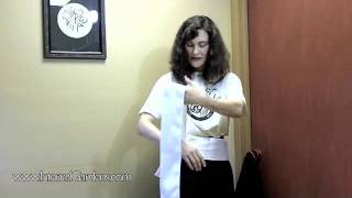 How to Tie a Sash for Tai Chi taijiquan Kung Fu or Wushu Uniforms From wwwinternalgardenscom [upl. by Anjali822]