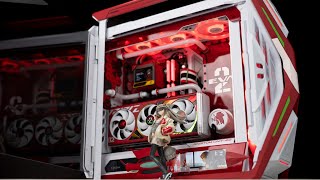 Custom PC Build Asus ROG X EVANGELION HYPERION ft Asuka Langley Soryu done right [upl. by Blaze]