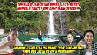 BALAPAN JETSKI KELILING DANAU TOBA AMPE GUE JATUH KE AIR  NGERRRIIIII [upl. by Philemol197]