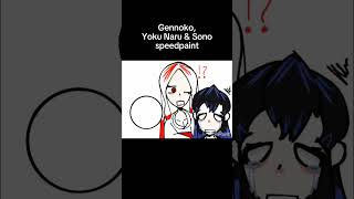 Gennoko Yoku Naru and Sono speed paint demonslayer art demonslayeroc oc NotMuichiro [upl. by Anaitat]