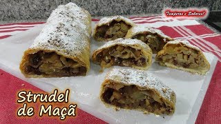 STRUDEL DE MAÇÃ muito fácil e delicioso [upl. by Oiramd]