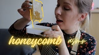 ASMR po polsku JEDZENIE PLASTRA MIODU raw honeycomb mukbang oldschool trigger eating sounds [upl. by Newob]