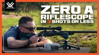 How to Zero a Riflescope in 3 Shots or Less [upl. by Wedurn]