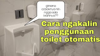 Tips cara menggunakan toilet otomatis  urinoir otomatis [upl. by Dhiren]