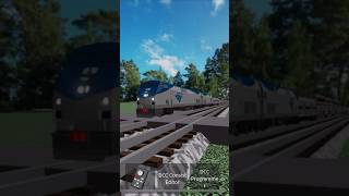 Amtrak California Zephyr 6 blasting in the Ro scale Joliet game With P42DC’s 11 and 175 roblox [upl. by Deeraf]