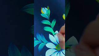 Flower acrylic painting 🖼 ✨️ satisfying trendingreels artist art supercreativity ytshorts [upl. by Sivram]