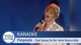 Karaoke Pimpinela  Qué ganas de no verte nunca más [upl. by Kisor]