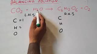 Balancing chemical equations CO2H2OC6H12O6O2 [upl. by Baalbeer]