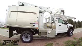 Urban Forestry Bucket Truck with Lightweight Aluminum Chipper Box [upl. by Olegnaed991]