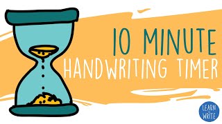 10 Minute Handwriting Timer [upl. by Aniluj515]