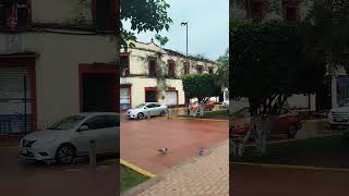 Parque central de Comalcalco Tabasco Día nublado y lluvioso ⛈️ [upl. by Loralie]