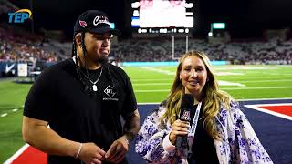 Roy Lopez back at Arizona Stadium as Honorary Captain [upl. by Nilcaj]