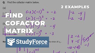 📚 Find the cofactor matrix 2×2 and 3×3 [upl. by Hartmunn537]