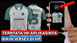 Membuat desain jersey pake HP  Aplikasi desain jersey android [upl. by Temp]