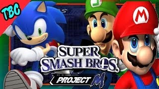 Sonic VS Mario and Luigi Super Smash Bros Brawl Project M [upl. by Ozner]