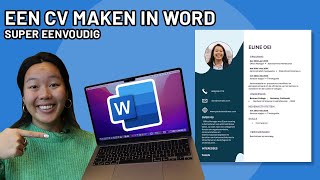 Een CV maken in Microsoft Word  Met behulp van Templates [upl. by Nonad]